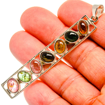 Green Tourmaline Pendants handcrafted by Ana Silver Co - PD24877