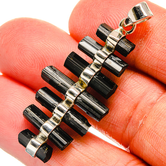Black Tourmaline Pendants handcrafted by Ana Silver Co - PD24879
