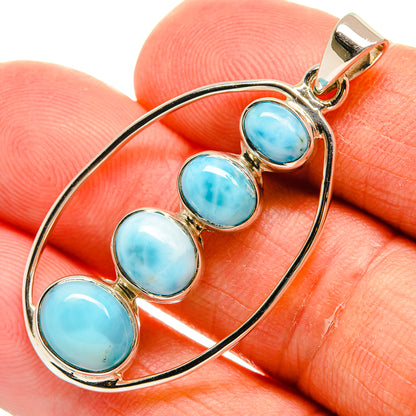 Larimar Pendants handcrafted by Ana Silver Co - PD24881
