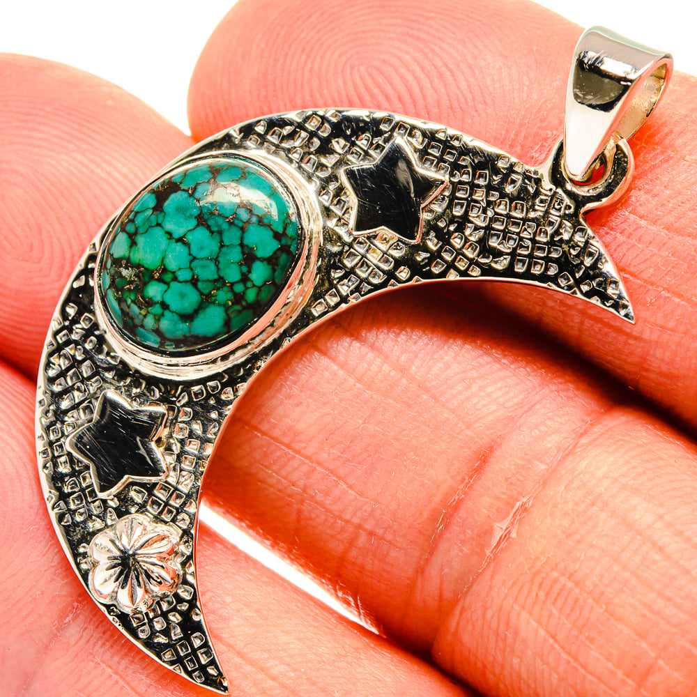Tibetan Turquoise Pendants handcrafted by Ana Silver Co - PD24887