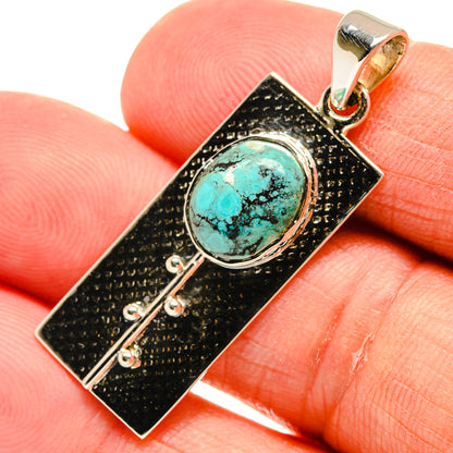 Tibetan Turquoise Pendants handcrafted by Ana Silver Co - PD24891