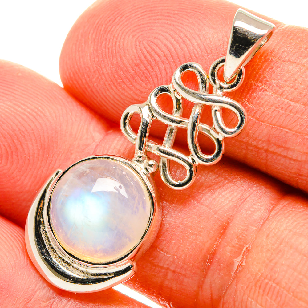 Rainbow Moonstone Pendants handcrafted by Ana Silver Co - PD24896