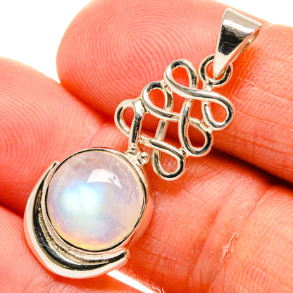 Rainbow Moonstone Pendants handcrafted by Ana Silver Co - PD24896