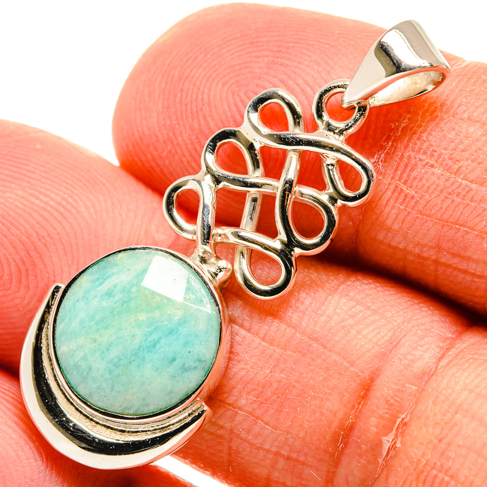 Amazonite Pendants handcrafted by Ana Silver Co - PD24899