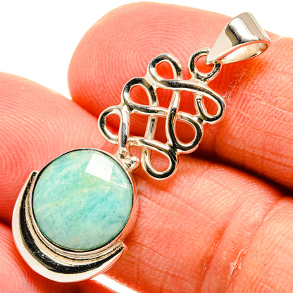Amazonite Pendants handcrafted by Ana Silver Co - PD24899