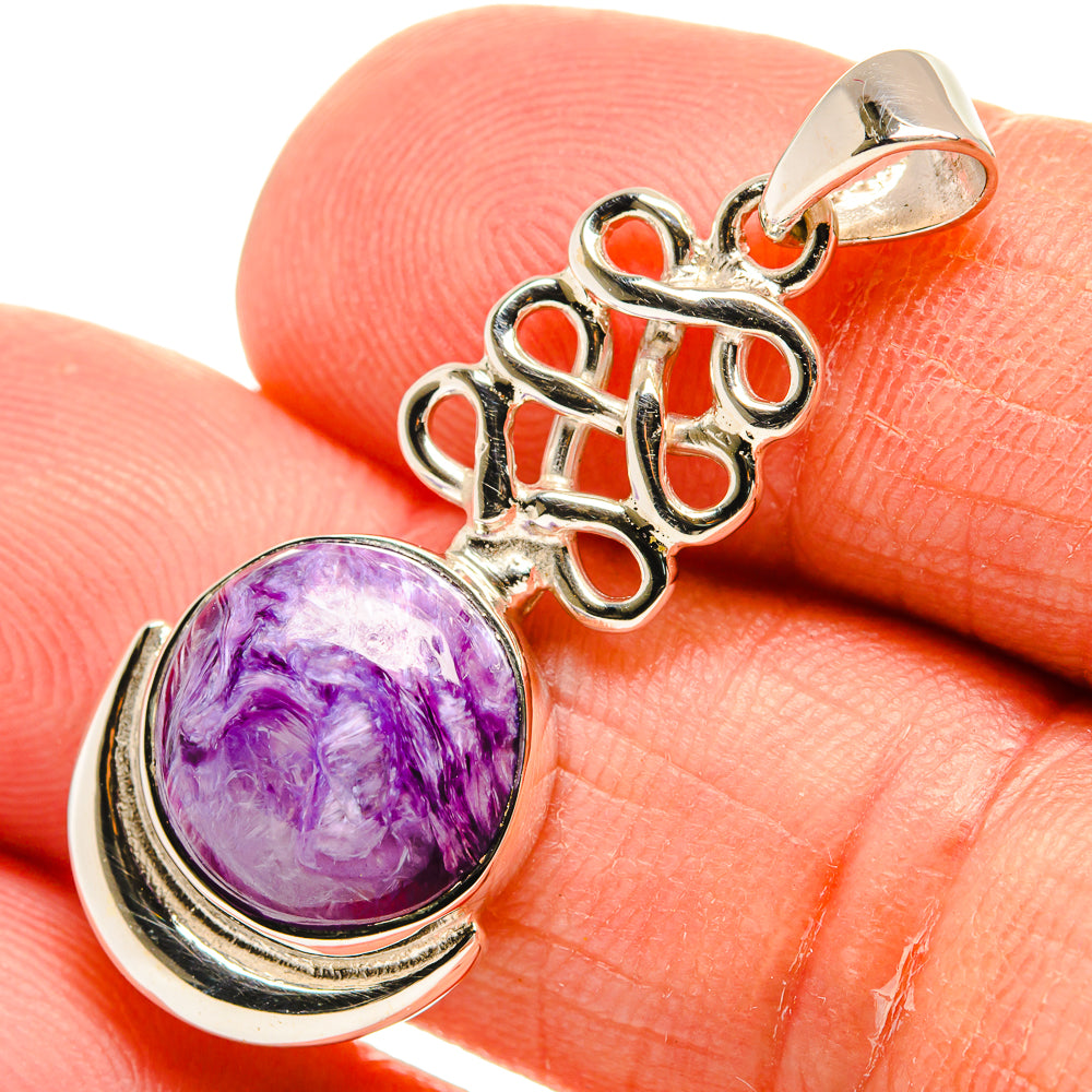Charoite Pendants handcrafted by Ana Silver Co - PD24900