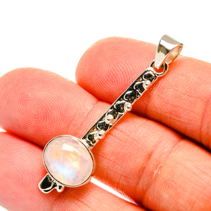 Rainbow Moonstone Pendants handcrafted by Ana Silver Co - PD24902
