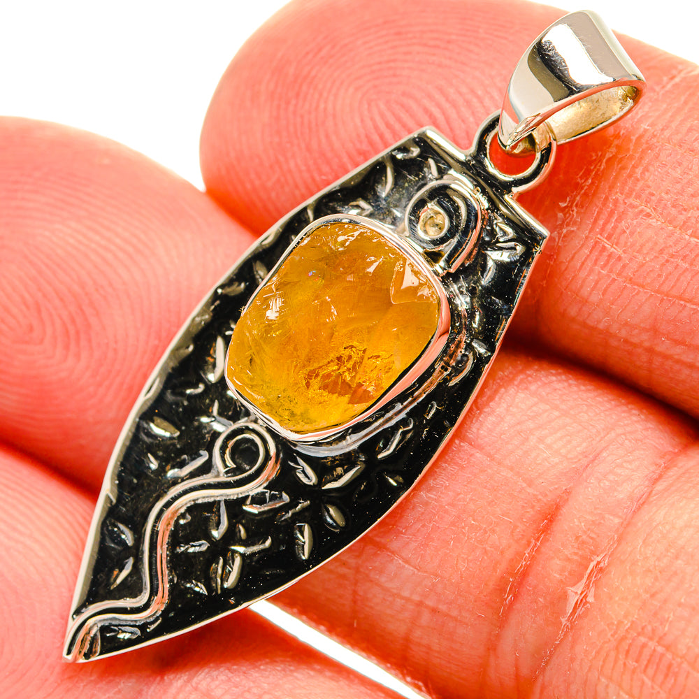 Citrine Pendants handcrafted by Ana Silver Co - PD24910