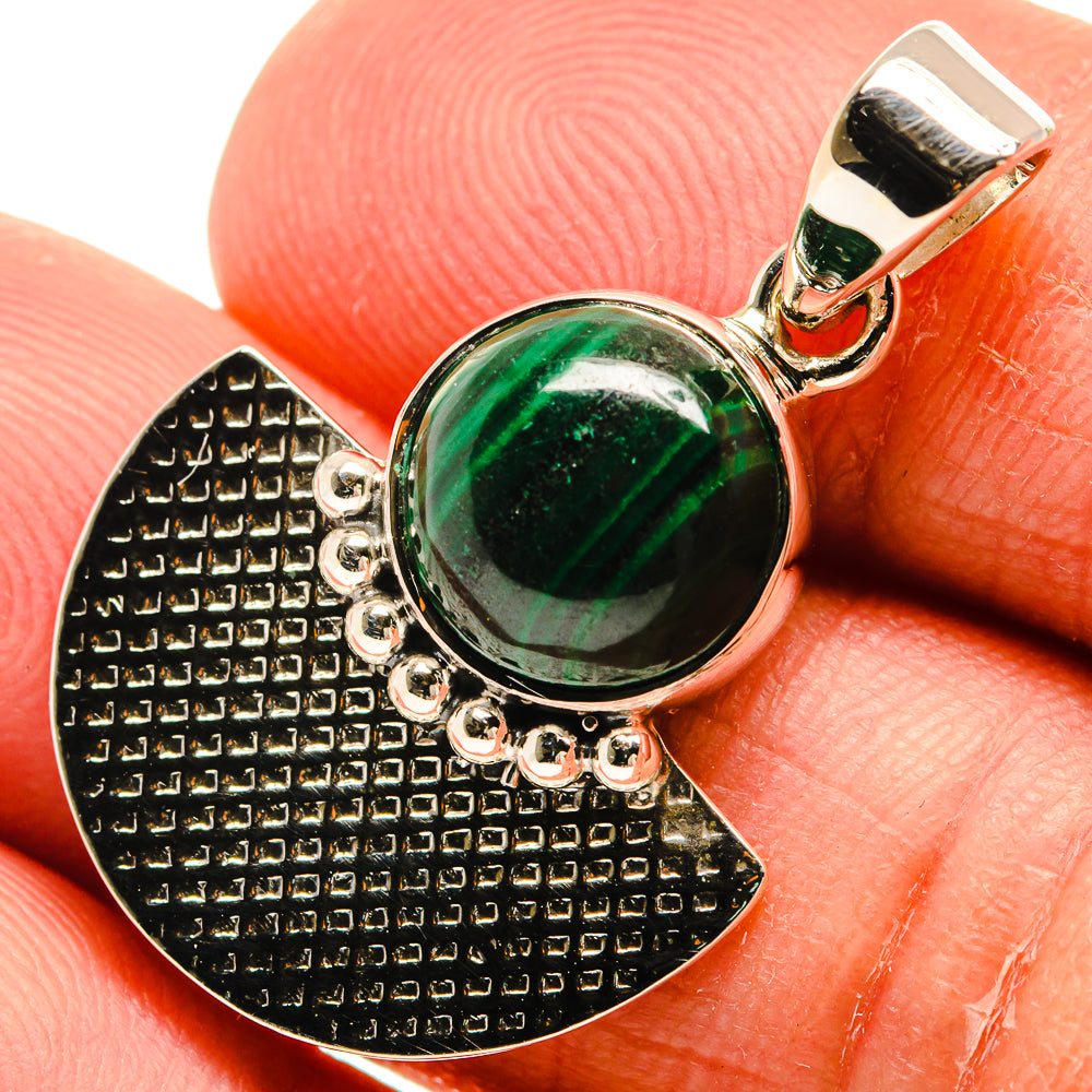Malachite Pendants handcrafted by Ana Silver Co - PD24922