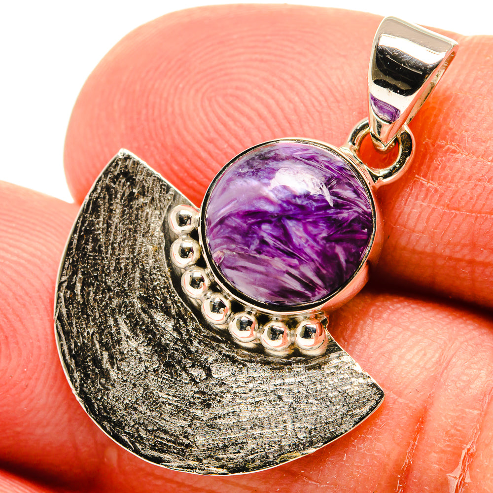 Charoite Pendants handcrafted by Ana Silver Co - PD24923