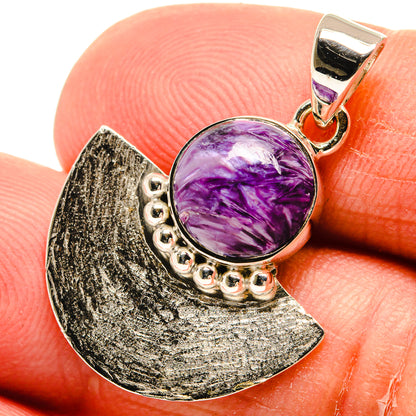 Charoite Pendants handcrafted by Ana Silver Co - PD24923