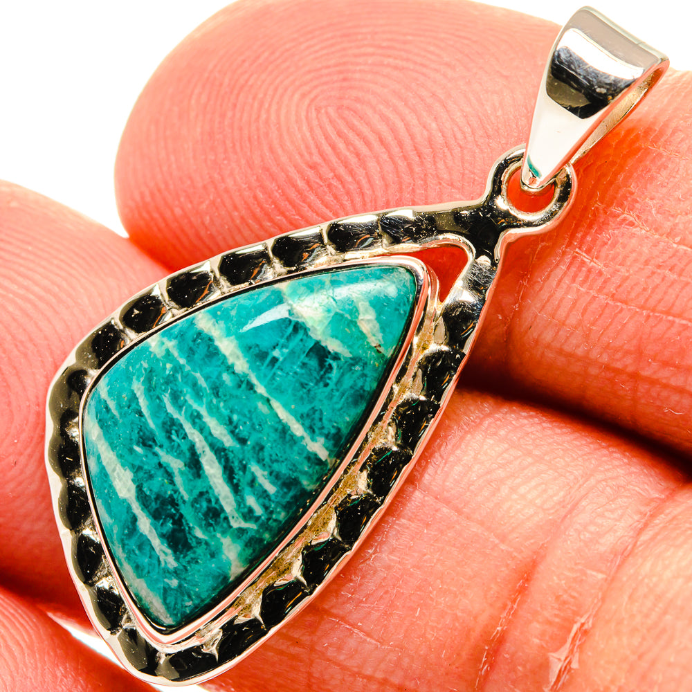 Amazonite Pendants handcrafted by Ana Silver Co - PD24927
