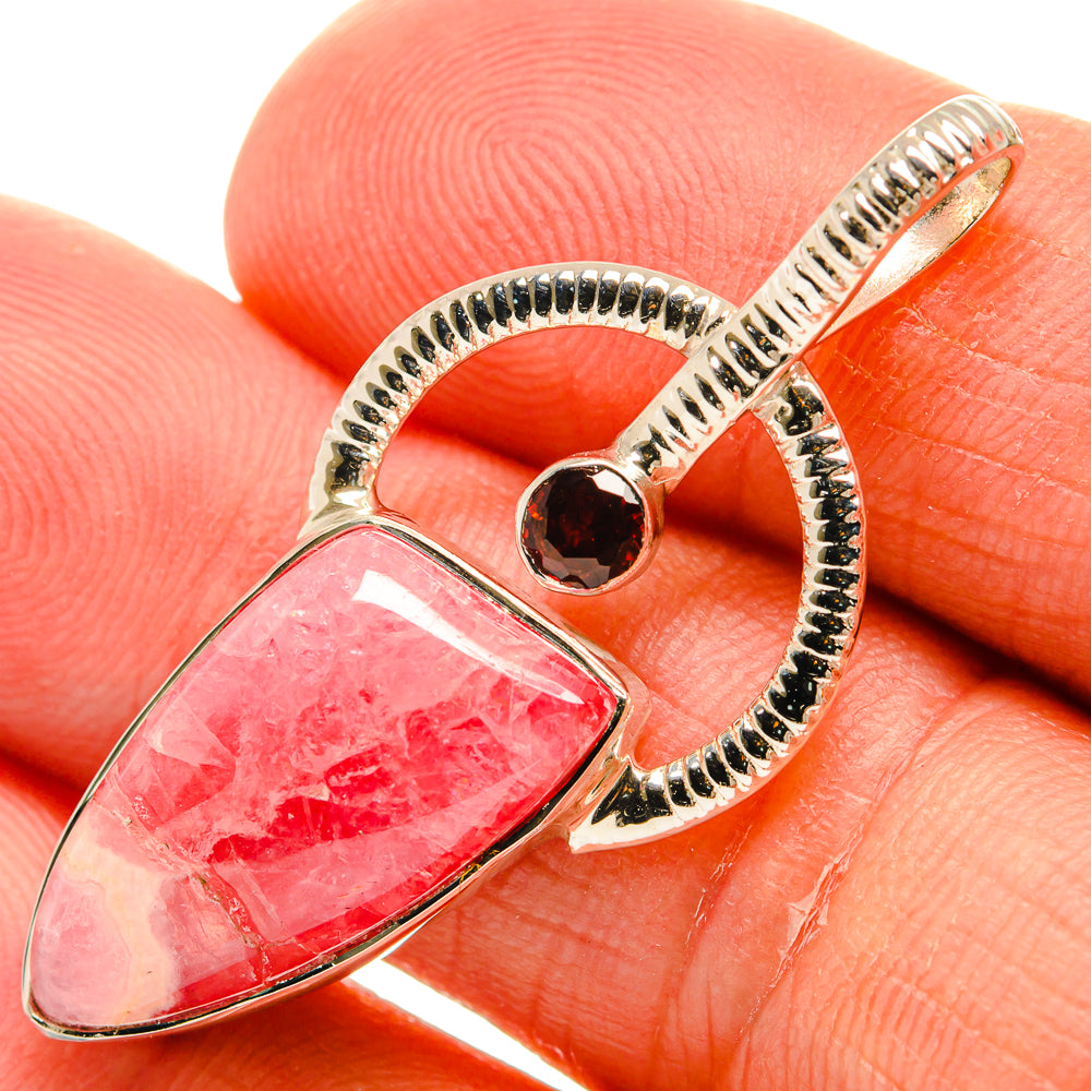 Rhodochrosite Pendants handcrafted by Ana Silver Co - PD24940