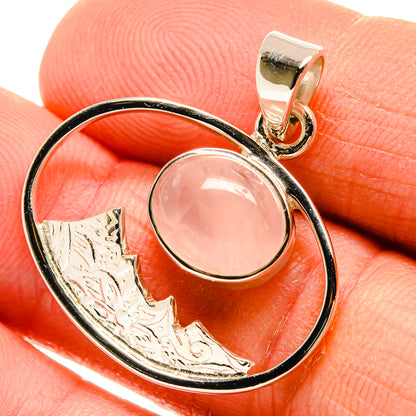 Rose Quartz Pendants handcrafted by Ana Silver Co - PD24941