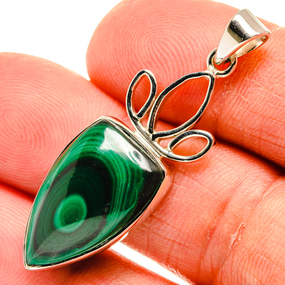 Malachite Pendants handcrafted by Ana Silver Co - PD24956