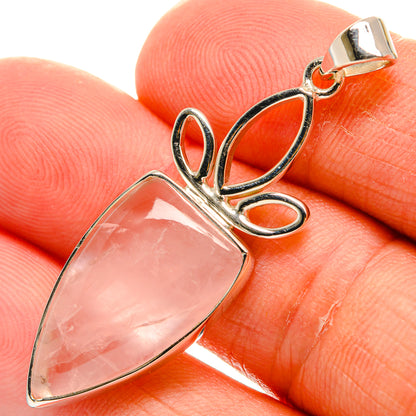 Rose Quartz Pendants handcrafted by Ana Silver Co - PD24957