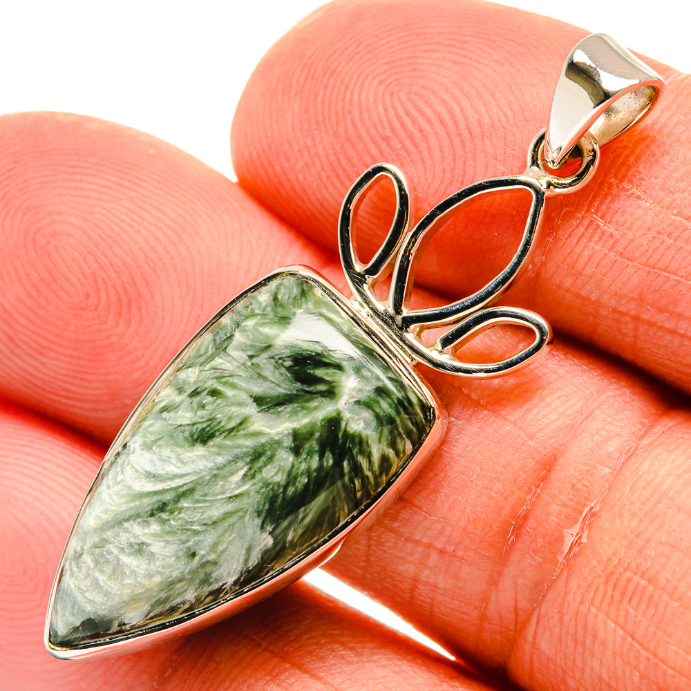 Seraphinite Pendants handcrafted by Ana Silver Co - PD24958