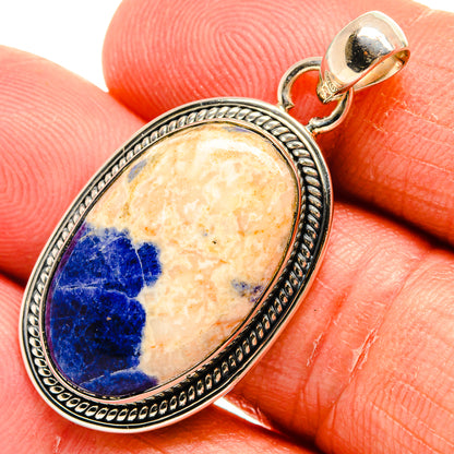 Sodalite Pendants handcrafted by Ana Silver Co - PD24965