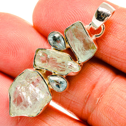 Aquamarine Pendants handcrafted by Ana Silver Co - PD25005