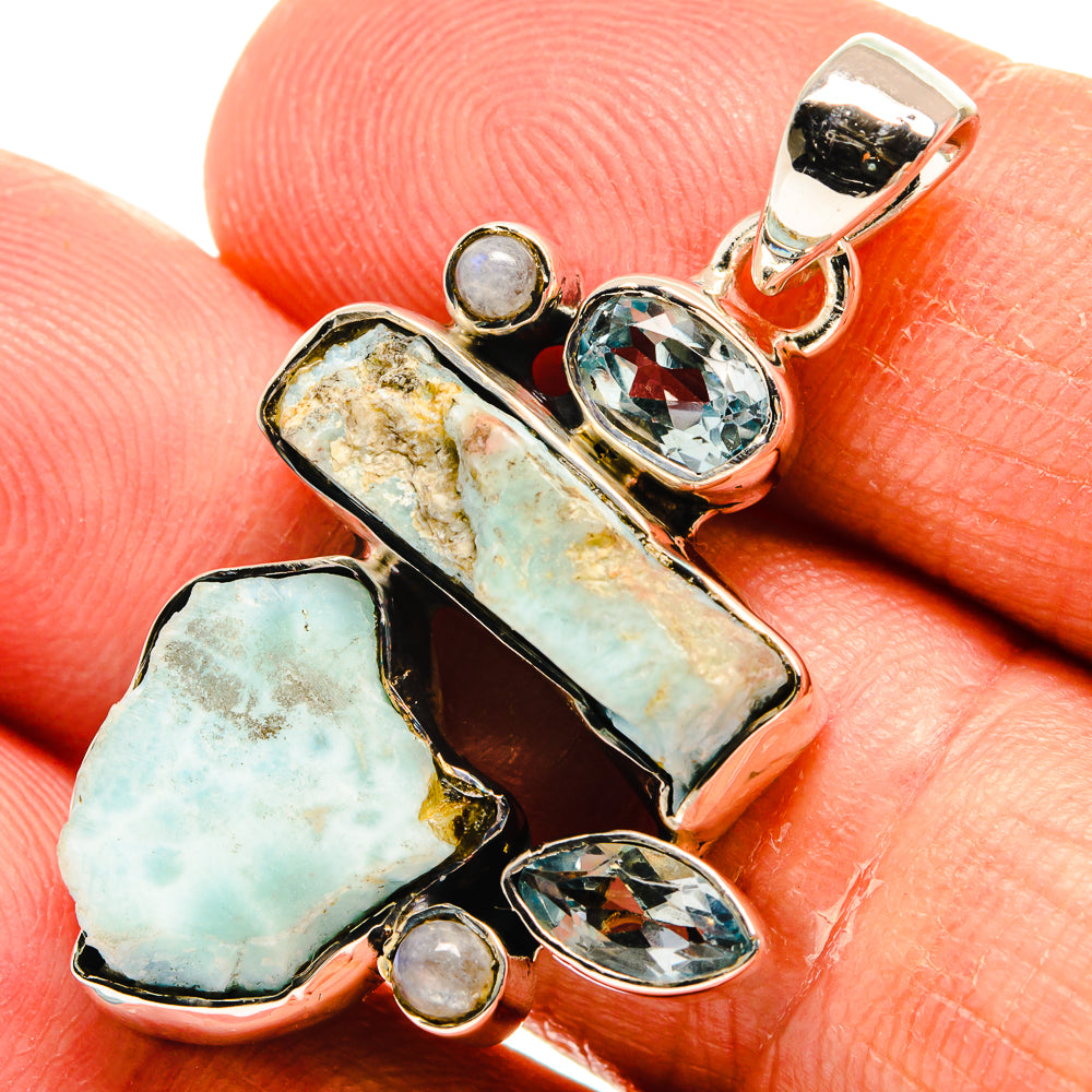 Larimar Pendants handcrafted by Ana Silver Co - PD25007