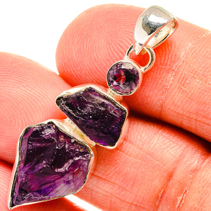 Amethyst Pendants handcrafted by Ana Silver Co - PD25017