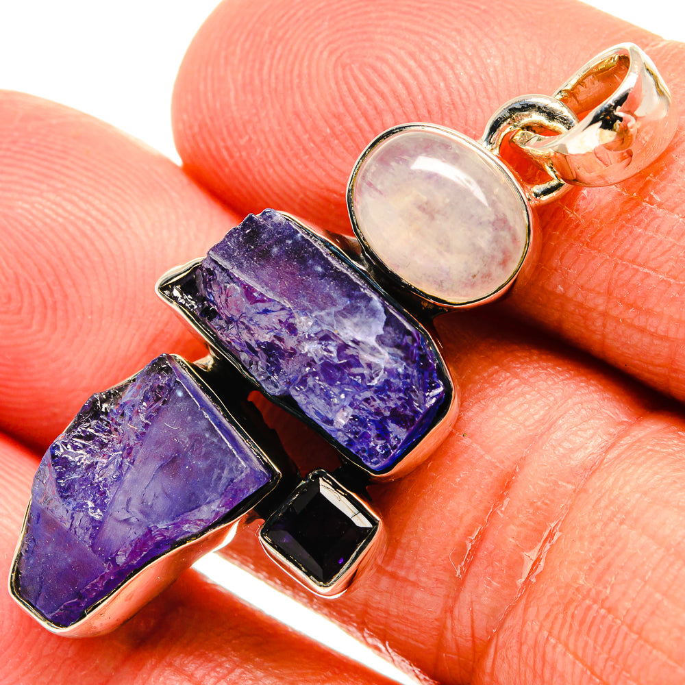 Tanzanite Pendants handcrafted by Ana Silver Co - PD25018