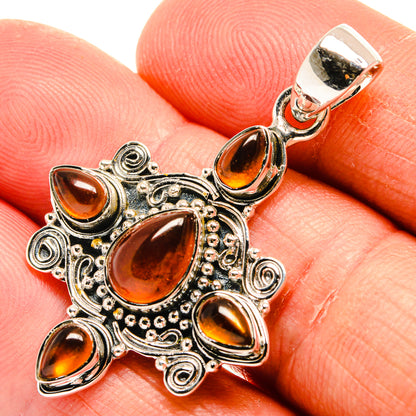 Carnelian Pendants handcrafted by Ana Silver Co - PD25022