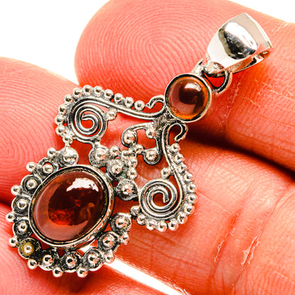 Carnelian Pendants handcrafted by Ana Silver Co - PD25023
