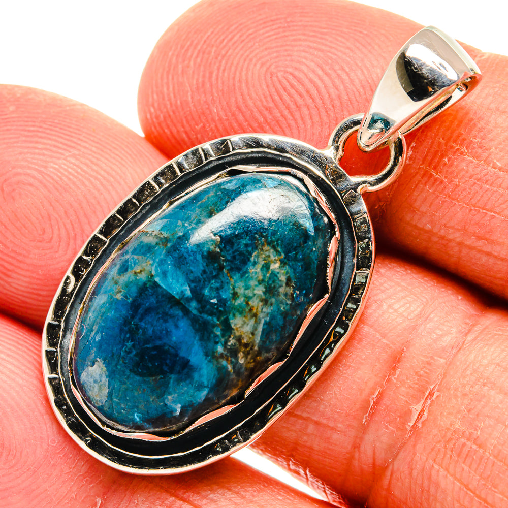 Chrysocolla Pendants handcrafted by Ana Silver Co - PD25033