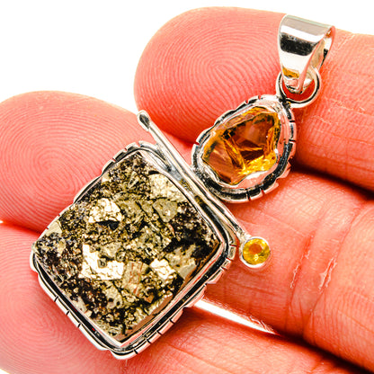 Pyrite Pendants handcrafted by Ana Silver Co - PD25040