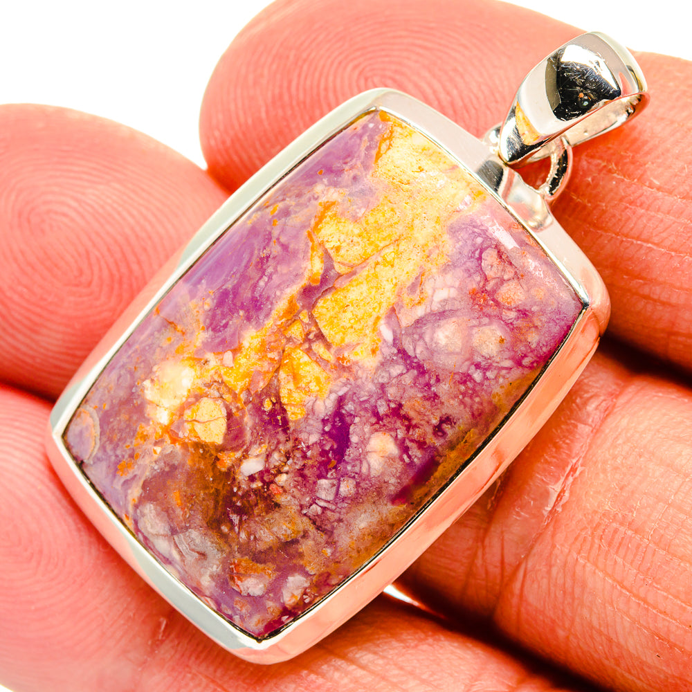 Phosphosiderite Pendants handcrafted by Ana Silver Co - PD25049
