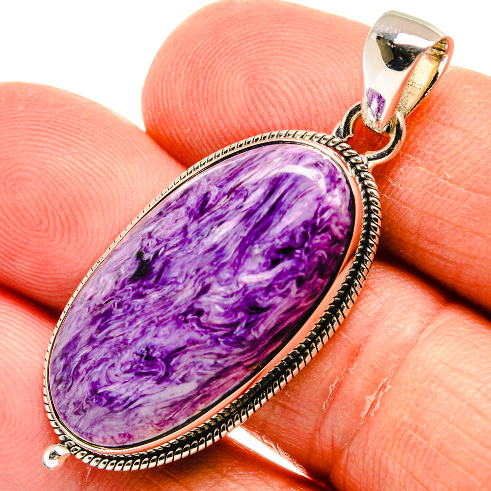 Charoite Pendants handcrafted by Ana Silver Co - PD25053
