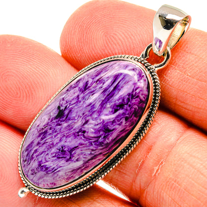 Charoite Pendants handcrafted by Ana Silver Co - PD25053