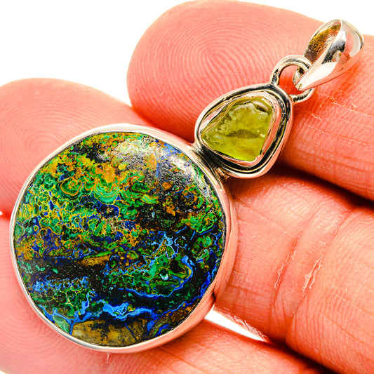 Azurite Pendants handcrafted by Ana Silver Co - PD25054