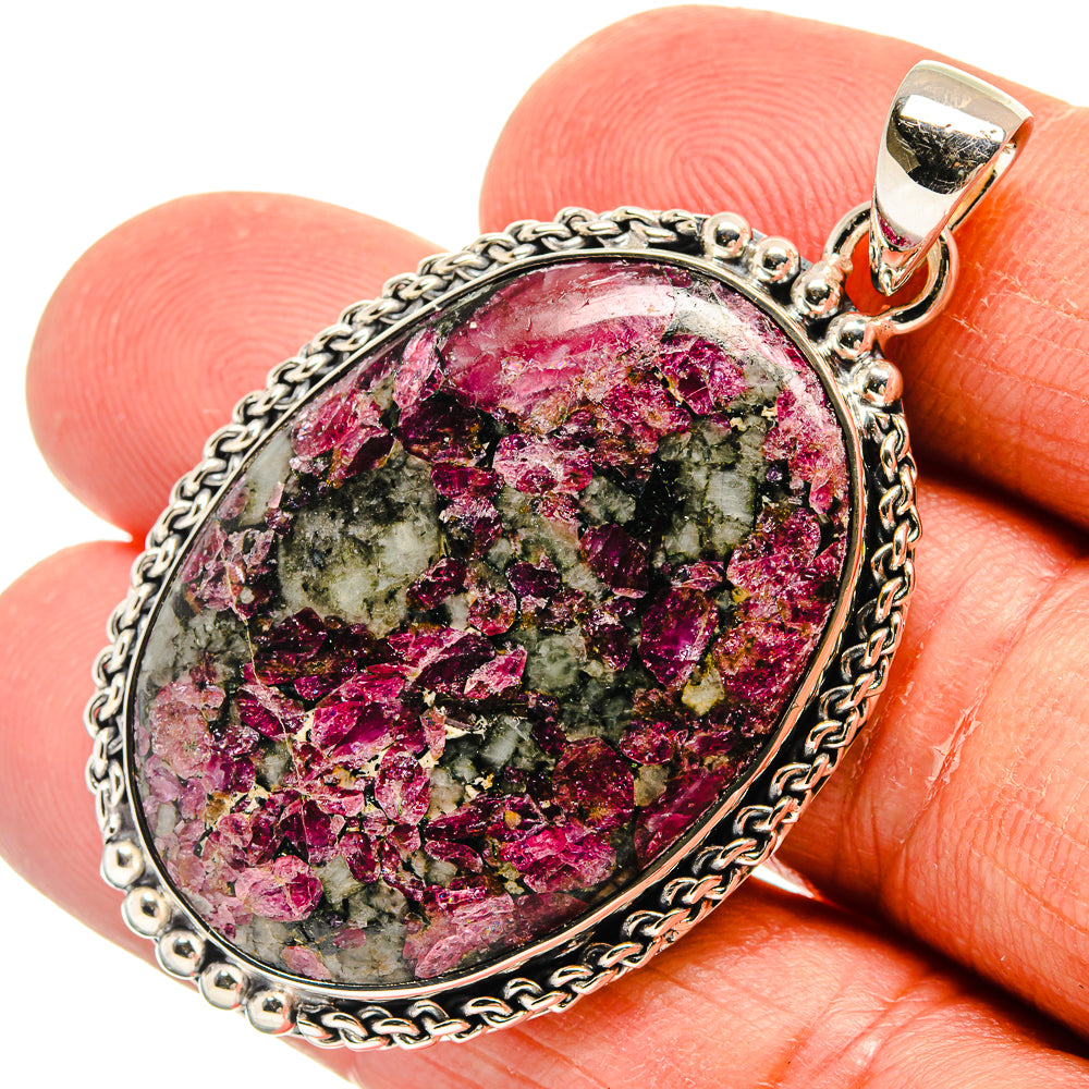 Russian Eudialyte Pendants handcrafted by Ana Silver Co - PD25057
