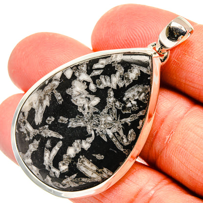 Chrysanthemum Stone Pendants handcrafted by Ana Silver Co - PD25058