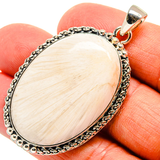 Scolecite Pendants handcrafted by Ana Silver Co - PD25061