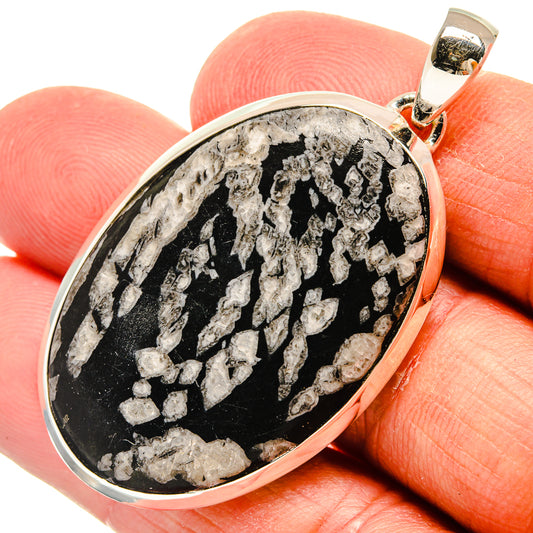 Chrysanthemum Stone Pendants handcrafted by Ana Silver Co - PD25063