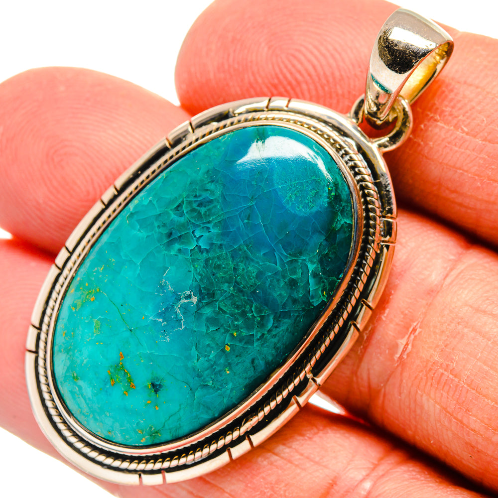 Chrysocolla Pendants handcrafted by Ana Silver Co - PD25064