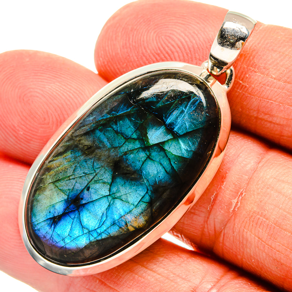 Labradorite Pendants handcrafted by Ana Silver Co - PD25067