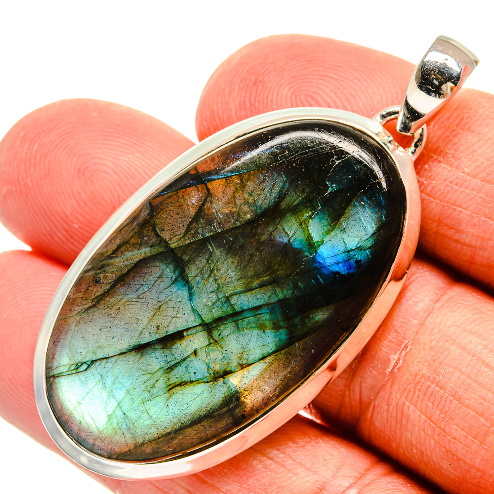 Labradorite Pendants handcrafted by Ana Silver Co - PD25068