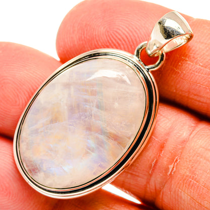 Rainbow Moonstone Pendants handcrafted by Ana Silver Co - PD25070