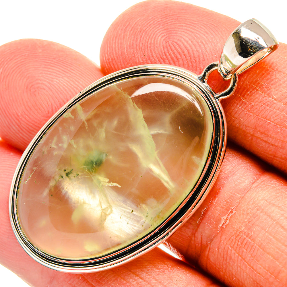 Prehnite Pendants handcrafted by Ana Silver Co - PD25074