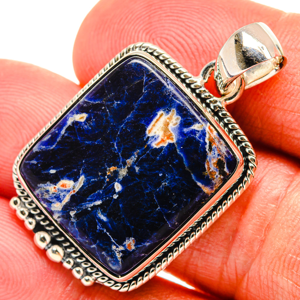 Sodalite Pendants handcrafted by Ana Silver Co - PD25076