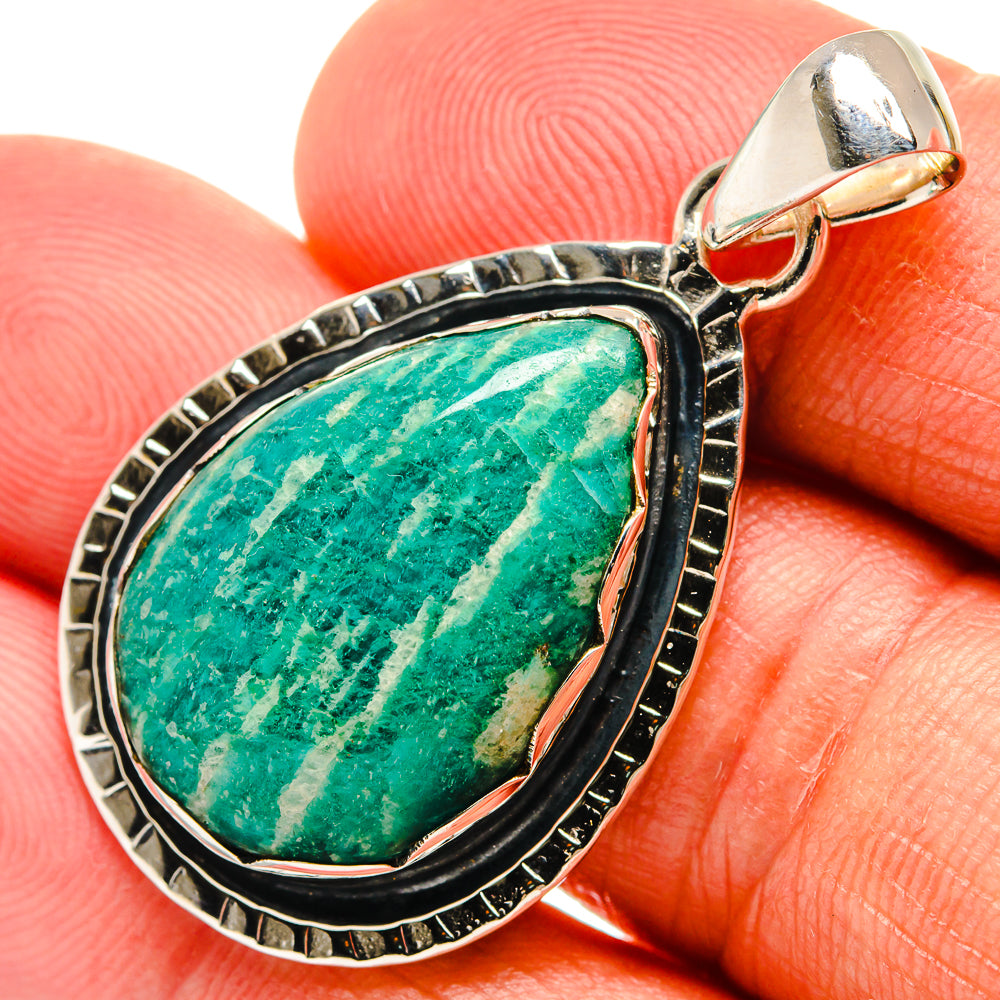 Amazonite Pendants handcrafted by Ana Silver Co - PD25083