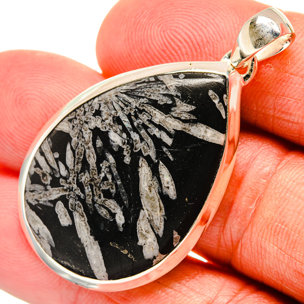 Chrysanthemum Stone Pendants handcrafted by Ana Silver Co - PD25088