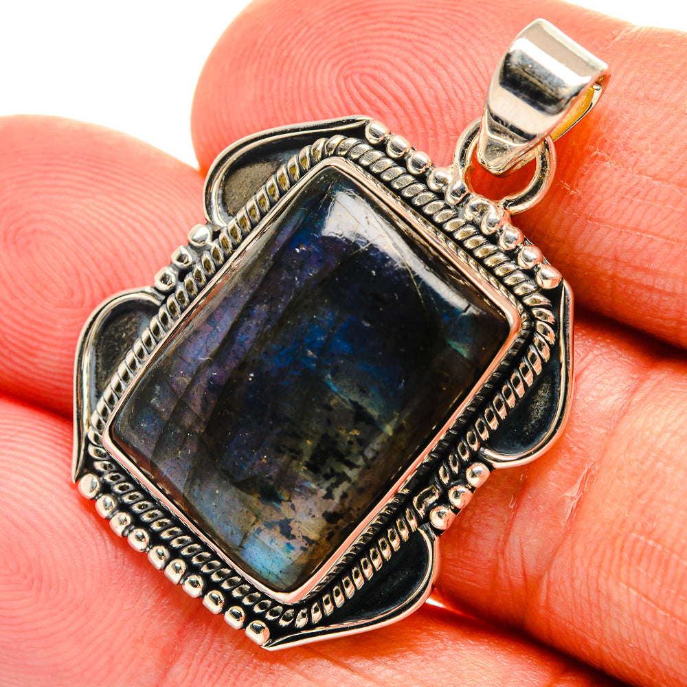 Labradorite Pendants handcrafted by Ana Silver Co - PD25096