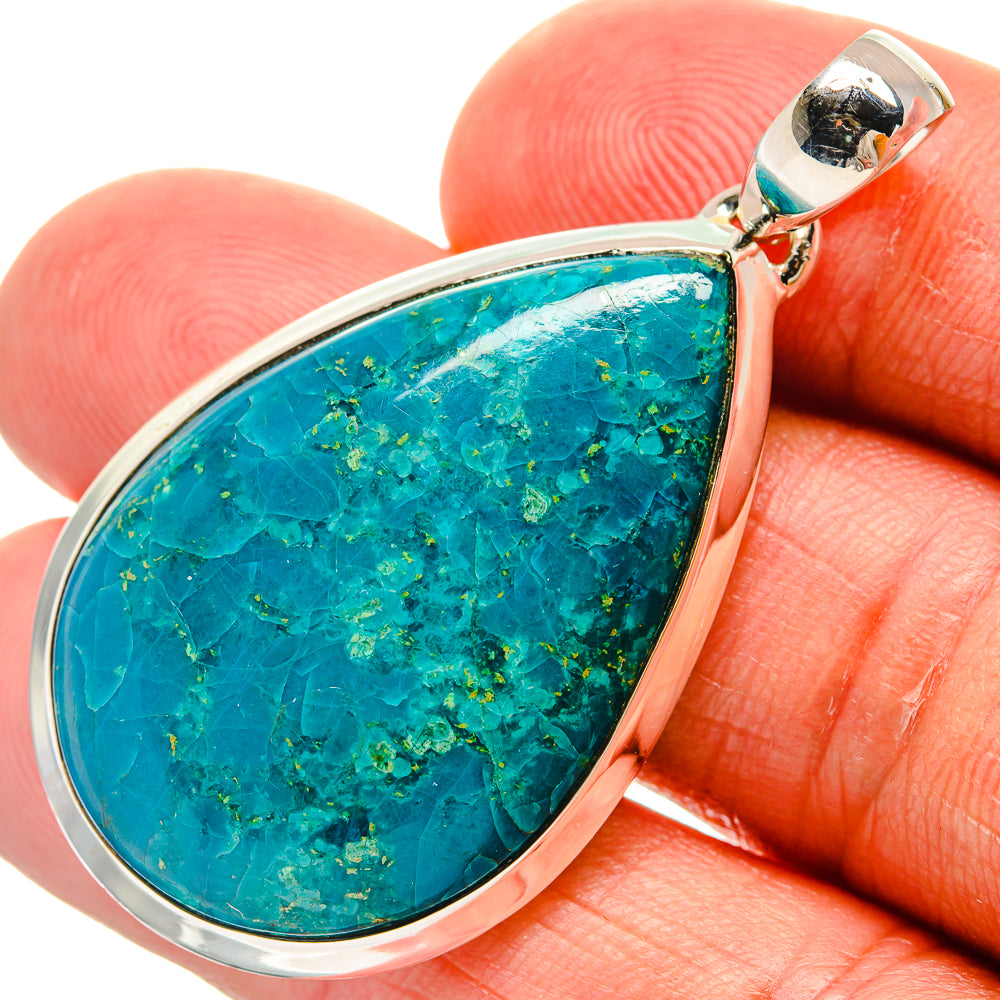 Chrysocolla Pendants handcrafted by Ana Silver Co - PD25100