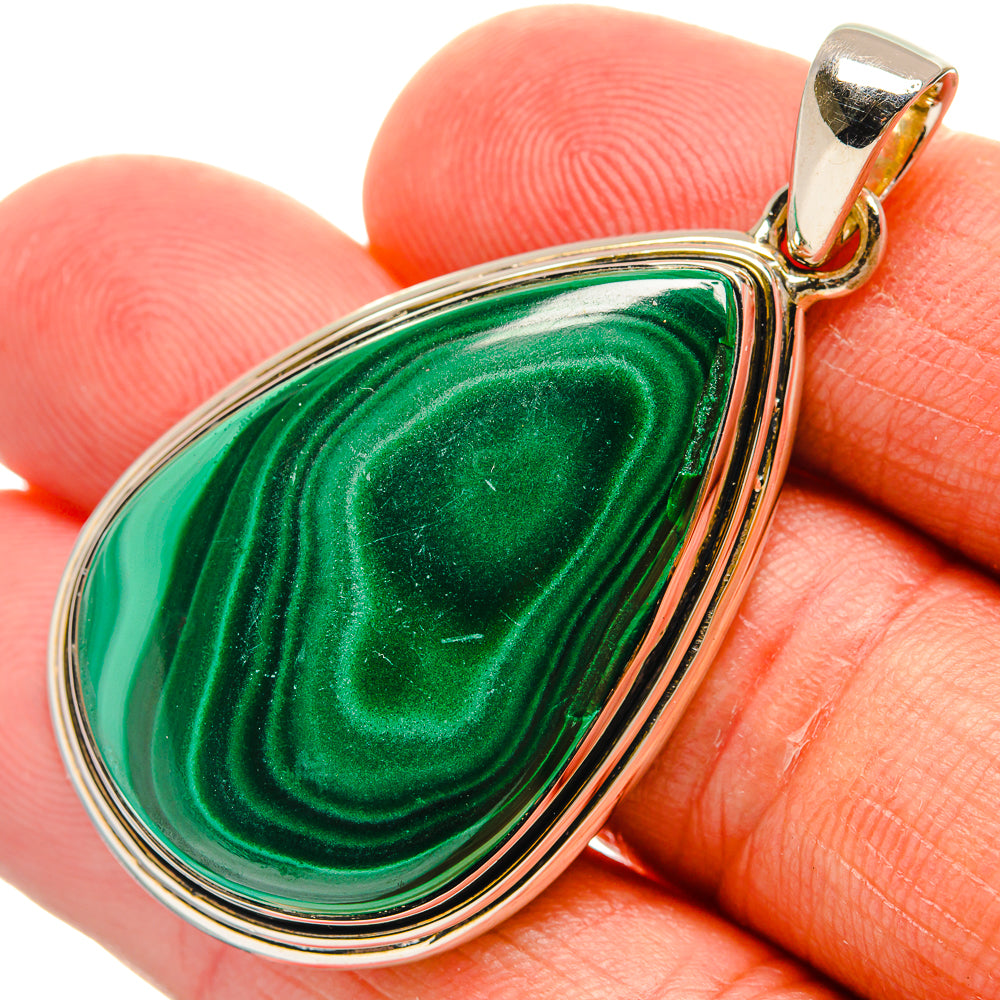 Malachite Pendants handcrafted by Ana Silver Co - PD25102