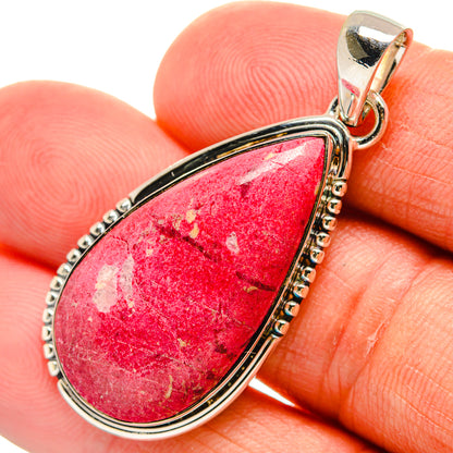 Rhodonite Pendants handcrafted by Ana Silver Co - PD25105